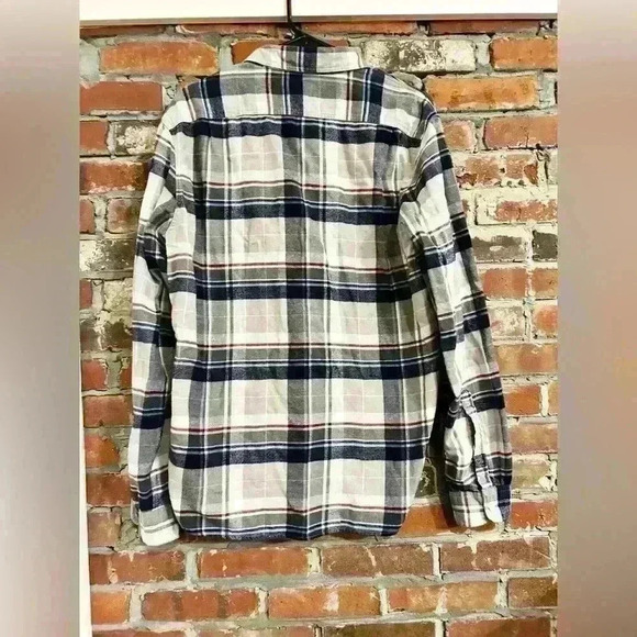 J Crew Mercantile Cotton Plaid Button Down Flannel Size L - Picture 6 of 7